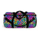 Bespattered Facade Candy Coated Neon Leopard Duffel Bag