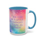 Bespattered Facade Treat Yourself Pastel Rainbow Mug | Three Colors | 11oz or 15oz