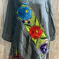 Embroidered Silk Handmade Mexican Shawls Rebosos Bordados en Ceda