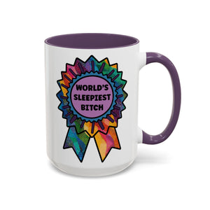 Bespattered Facade "World's Sleepiest B*tch" Rainbow Mug | 8 Colors | 11oz or 15oz
