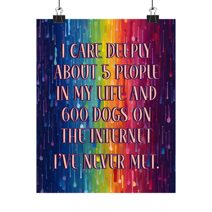 Bespattered Facade "I Care Deeply" Giclée Archival Matte Paper Prints