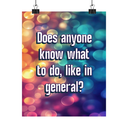 Bespattered Facade "Does Anyone Know What to Do?" Giclée Archival Matte Paper Prints