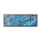 Bespattered Facade Blue Marble Framed Canvas Art Print | 3 Frame Colors | Multiple Sizes