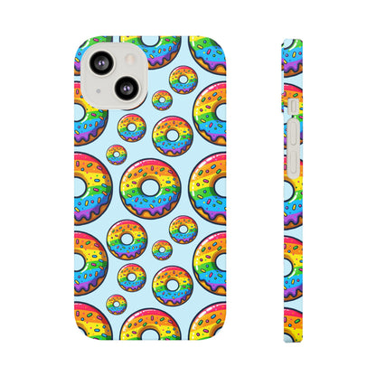 Bespattered Facade Rainbow Sprinkle Donut Slim Case