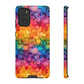 Bespattered Facade Rainbow Ink Circles Tough Case