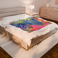 Bespattered Facade Unicorn Velveteen Plush Blanket | 3 Sizes
