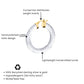 Clear Cable Lucite Hoop Earrings