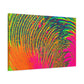 Bespattered Facade Neon Puddle Stretched Matte Canvas Art Prints | Multiple Sizes