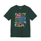 “Smile More, Care Less...” Bella Canvas Unisex Jersey Short Sleeve Tee T-Shirt