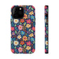 Bespattered Facade Colorful Flowers Impact-Resistant Case