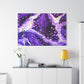 Bespattered Facade Purple Haze Stretched Matte Canvas Art Prints | Multiple Sizes