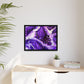 Bespattered Facade Purple Haze Framed Canvas Art Print | 3 Frame Colors | Multiple Sizes