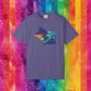 Bespattered Facade Rainbow Ally Gator Colorful LGBTQ+ Pride Premium Unisex Comfort Colors Garment Dyed 100% Cotton T-Shirt