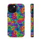 Bespattered Facade Bright Rainbow Flowers Impact-Resistant Case