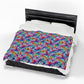 Bespattered Facade Neon Animal Print Velveteen Plush Blanket | 3 Sizes