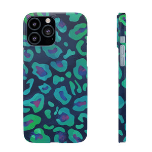 Bespattered Facade Emerald Leopard Snap Case