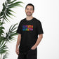 Bespattered Facade Rainbow Cheers Queers Colorful LGBTQ+ Pride Premium Unisex Comfort Colors Garment Dyed 100% Cotton T-Shirt