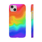 Bespattered Facade Rainbow Heat Map Snap Case