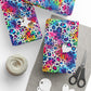 Bespattered Facade Colorful Animal Print Wrapping Paper | Three Sizes | Glossy or Matte