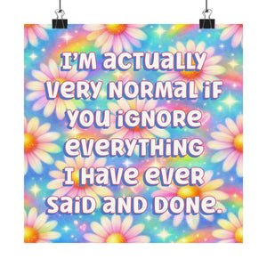 Bespattered Facade "Very Normal" Giclée Archival Matte Paper Prints