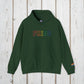 Bespattered Facade Pride Rainbow LGBTQ+ Embroidered Unisex Heavy Blend™ Hooded Sweatshirt