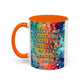 Bespattered Facade Tuesdays Can Go Fuck Themselves Colorful Rainbow Mugs | Eight Colors | 11oz or 15oz