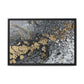 Bespattered Facade You're Golden Framed Canvas Art Print | 3 Frame Colors | Multiple Sizes