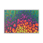 Bespattered Facade Neon Butterfly Framed Canvas Art Print | 3 Frame Colors | Multiple Sizes