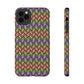 Bespattered Facade Rainbow Chevron Tiles Impact-Resistant Case