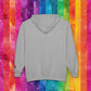Bespattered Facade Rainbow Proud LGBTQ+ Pride Embroidered Full-Zip Hoodie