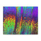 Bespattered Facade Neon Lava Stretched Matte Canvas Art Prints | Multiple Sizes
