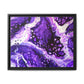 Bespattered Facade Purple Haze Framed Canvas Art Print | 3 Frame Colors | Multiple Sizes
