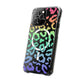 Bespattered Facade Bright Rainbow Leopard MagSafe Clear Impact Case