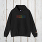 Bespattered Facade Pride Rainbow LGBTQ+ Embroidered Unisex Heavy Blend™ Hooded Sweatshirt