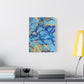 Bespattered Facade Fluid Art Abstract Painting Stretched Matte Canvas Art Prints | Multiple Sizes