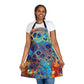 Bespattered Facade Intergalactic Rainbow Tie-Back Canvas Apron