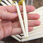 Cream Bone Beads: 3.5" HairPipe, Boho Jewelry Making Supply, 2 pieces