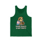 Trans Rights & Nap Fights – Cute Sloth Unisex Jersey Tank Top | LGBTQIA+ Pride Shirt