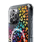 Bespattered Facade Rainbow Paint Splatter Leopard MagSafe Clear Impact Cases