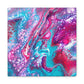 Bespattered Facade Fluid Art Abstract Painting Stretched Matte Canvas Art Prints | Multiple Sizes