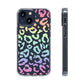 Bespattered Facade Pastel Rainbow Leopard Clear Case