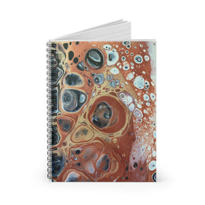 Bespattered Facade Warm Metallic Neutrals Spiral Notebook - Lined Pages