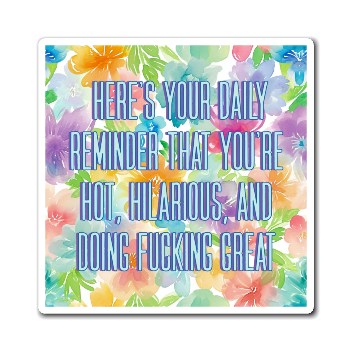 Copy of Bespattered Facade "Reminder" Refrigerator Magnet