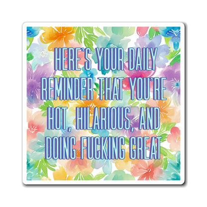 Copy of Bespattered Facade "Reminder" Refrigerator Magnet