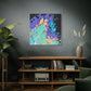 Bespattered Facade Fluid Art Abstract Painting Stretched Matte Canvas Art Prints | Multiple Sizes