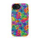 Bespattered Facade Bright Rainbow Flowers Impact-Resistant Case