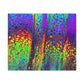 Bespattered Facade Neon Lava Stretched Matte Canvas Art Prints | Multiple Sizes