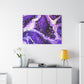 Bespattered Facade Purple Haze Stretched Matte Canvas Art Prints | Multiple Sizes