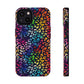 Bespattered Facade Rainbow Paint Splatter Leopard Impact-Resistant Case