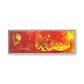 Bespattered Facade Flamin' Hot Framed Canvas Art Print | 3 Frame Colors | Multiple Sizes